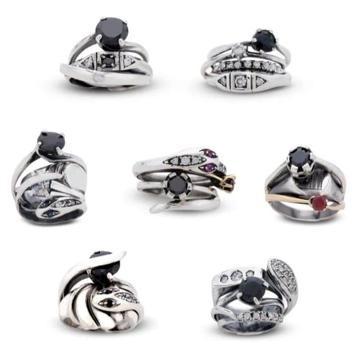 イオッセリアーニのインスタグラム：「PROGETTO AR100 is born to rebuilt classic Italian jewelry heritage rings , with a design which gives a new life to the tradition we can't forget. From october in showroom and shop.#iosseliani #iossellianisilverjewelry #silverjewelry #silver #heritagejewellery #madewithlove #madebyhand #rings #fashionable」