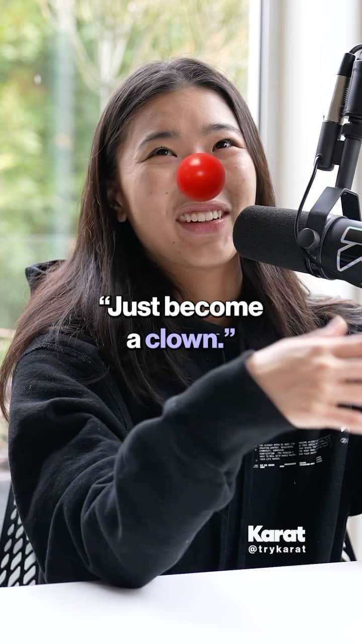 篠原枝令菜のインスタグラム：「Why @elena_shinohara ‘s Career as a Clown FAILED - with @erictway on the @trykarat podcast - - - watch the full podcast at link.trykarat.com/elena」