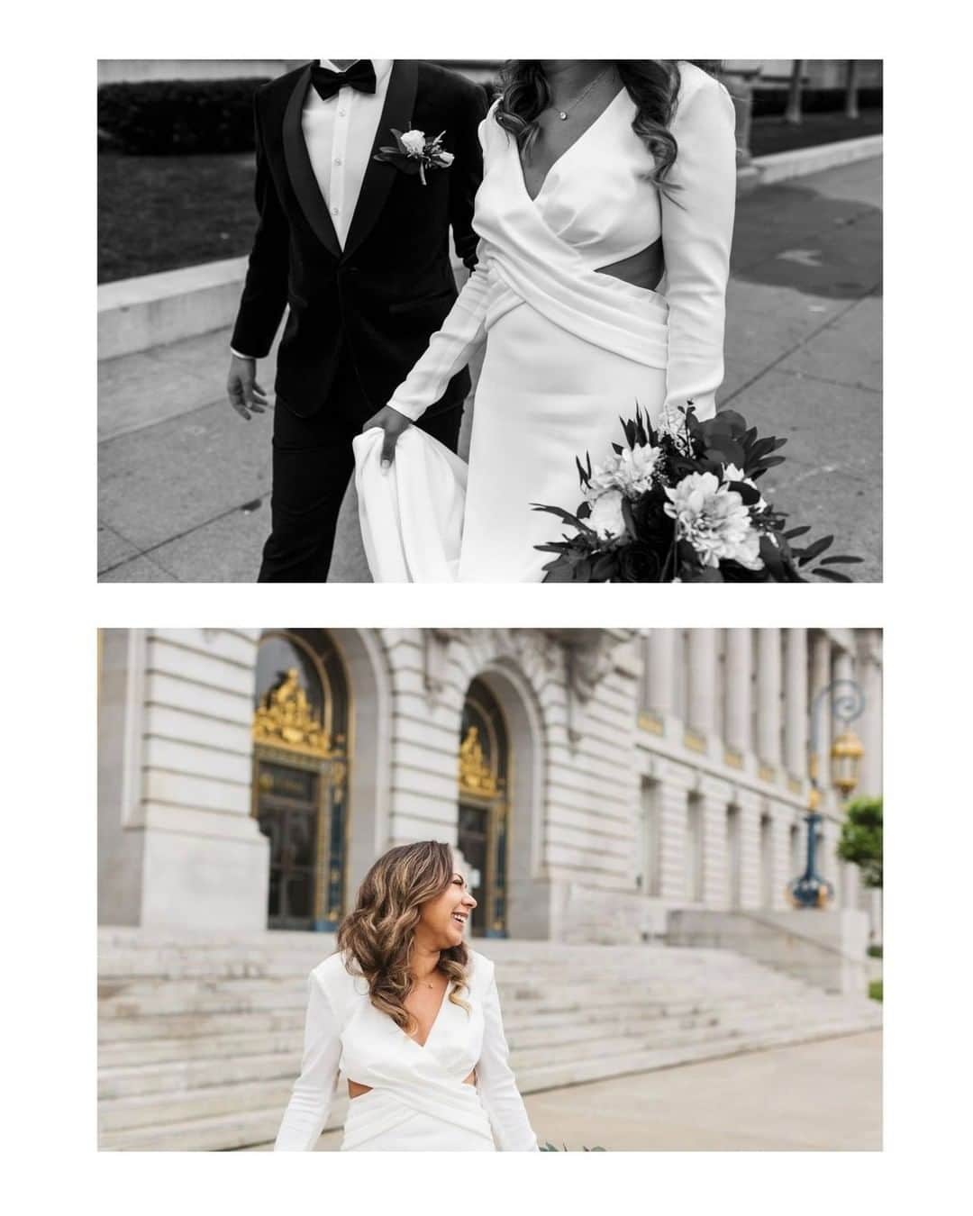 タダシショージさんのインスタグラム写真 - (タダシショージInstagram)「Taking on the world hand in hand.  @zoelarkinphoto  #californiawedding #californiaweddingdress #urbanwedding #weddingfashion #sanfranciscowedding」7月31日 2時56分 - tadashishoji