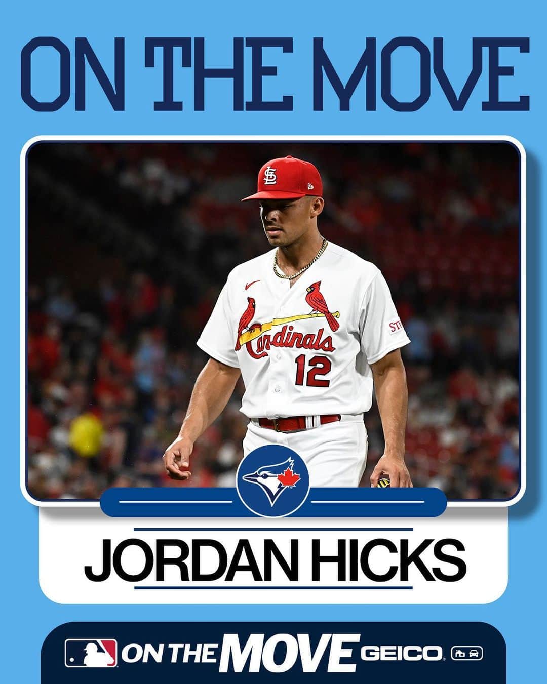 MLBさんのインスタグラム写真 - (MLBInstagram)「The @BlueJays have reportedly acquired RHP Jordan Hicks from the Cardinals, according to MLB.com’s Mark Feinsand.」7月31日 4時52分 - mlb