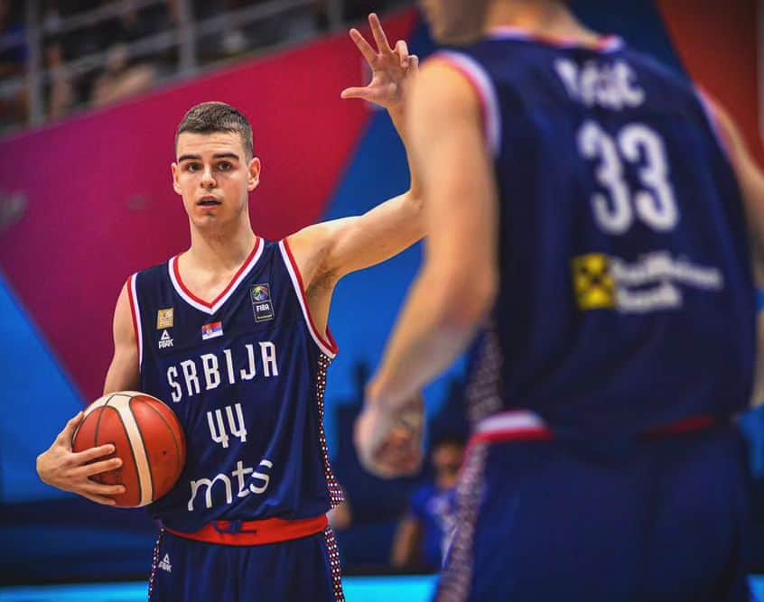 ニコラ・ヨキッチのインスタグラム：「SERBIA ARE THE FIBA U18 EUROPE 2023 CHAMPIONS! 🇷🇸🏆 . . . #jokic #jokicnikola #joker #nikola #nikolajokic #denver #nuggets #denvernuggets #colorado #nba #basketball #serbia #usa #srbija #sombor #belgrade #beograd #mvp」