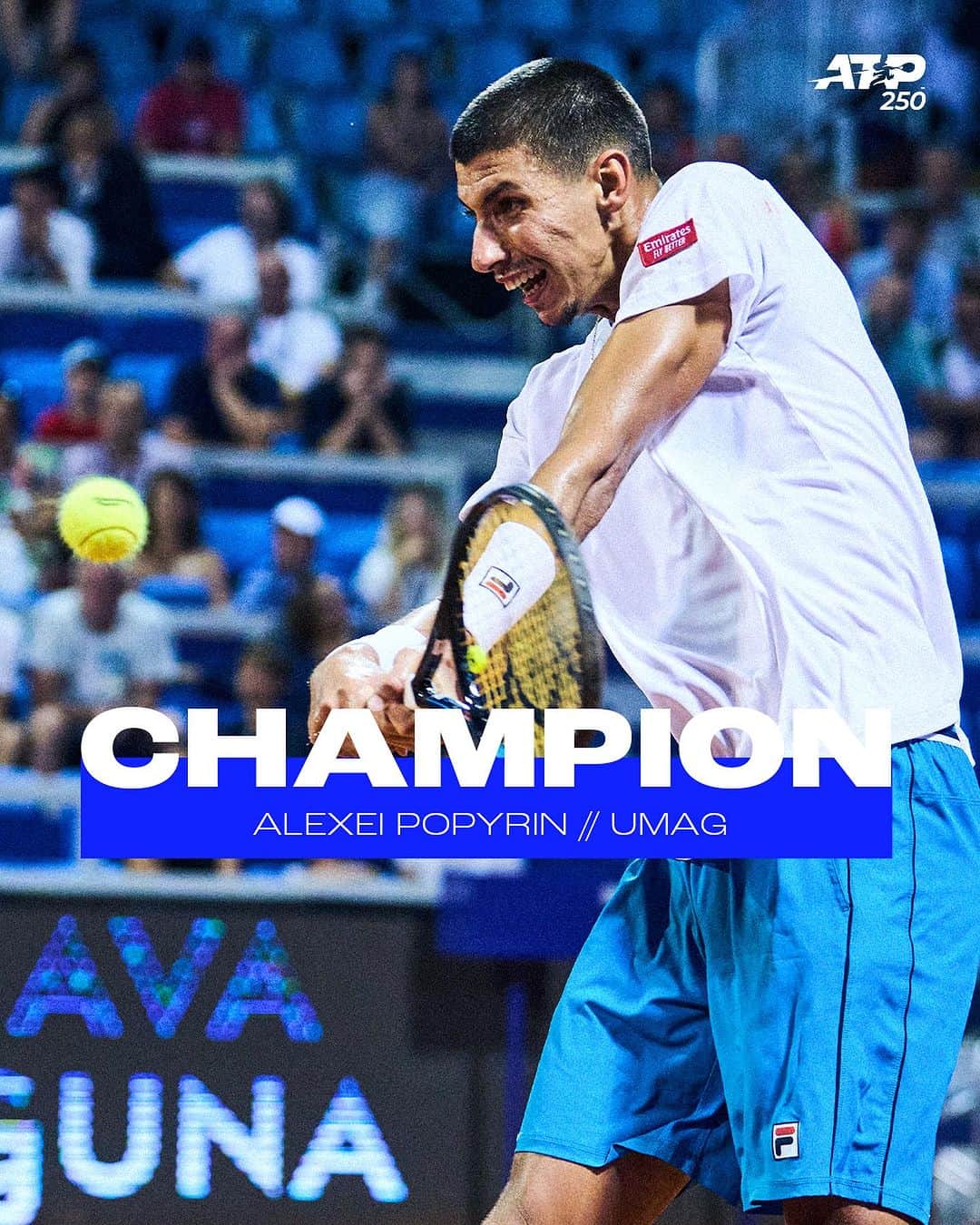 ATP World Tourさんのインスタグラム写真 - (ATP World TourInstagram)「What a FIGHTER 💪  A new champion in Umag!   @croatiaopenumag | #atpumag」7月31日 6時00分 - atptour