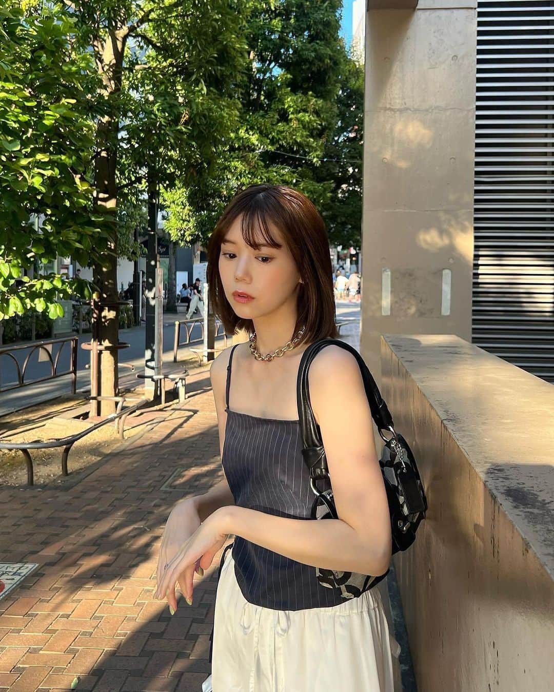 千田麻実のインスタグラム：「毎日あっついねぇ~🥵 私服は涼しめです🩴  #私服」