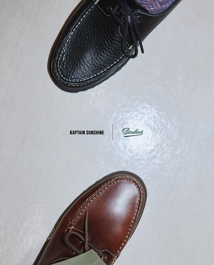 のインスタグラム：「.  KAPTAIN SUNSHNE × Paraboot Special Collaboration  "DOMINGUE"  coming soon...  More information can be found at our online store. kaptainsunshine.com  #kaptainsunshine」