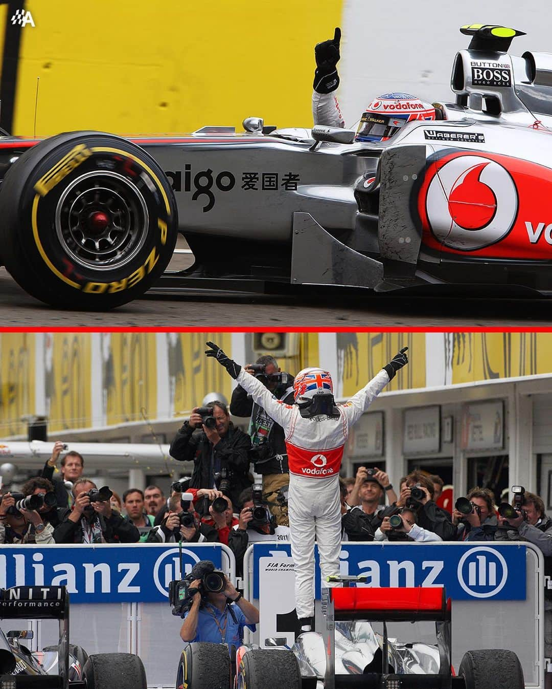 ジェンソン・バトンさんのインスタグラム写真 - (ジェンソン・バトンInstagram)「#OnThisDay in 2011, @JensonButton won the #HungarianGP for McLaren. It was JB's 200th F1 start and the 11th win of his career 🏆   Did you watch the race live?   #F1 #JensonButton #McLaren #JB22 #Formula1 #Motorsport #OTD #Autosport」7月31日 18時56分 - jensonbutton