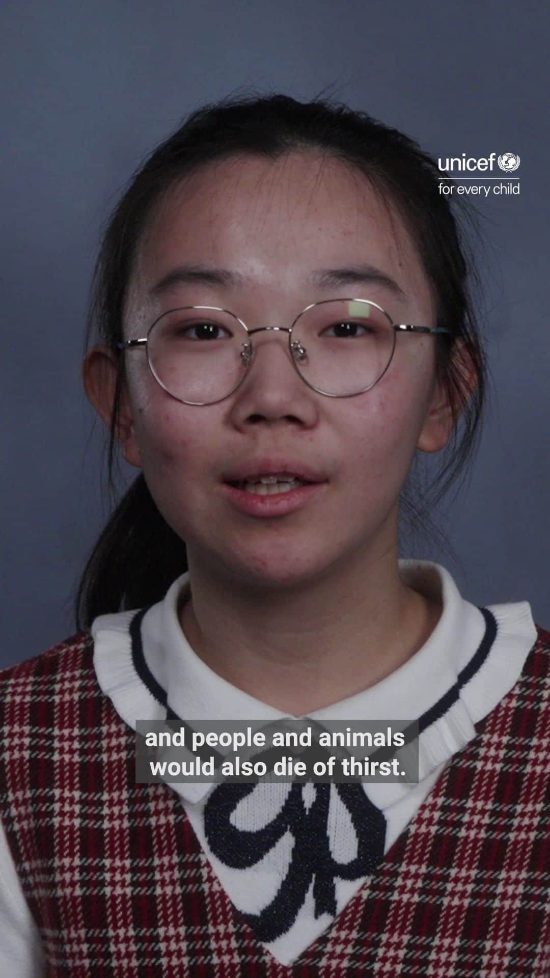 unicefのインスタグラム：「“What is a world without water?”  We asked young climate advocates this question. Check out their responses.  What would be your answer? Share in the comments.」