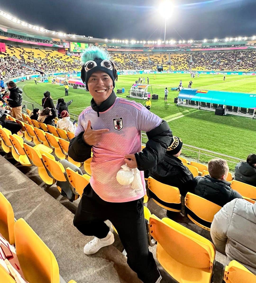 けーごさんのインスタグラム写真 - (けーごInstagram)「. なでしこJapan最高🔥 スペイン粉砕を現地観戦してました！ 興奮が冷めない。笑 みんなで決勝トーナメントも応援しましょう！！ #女子ワールドカップ #アディダス女子ワールドカップツアー #リゼム#ニュージーランド」7月31日 19時26分 - keigostagram
