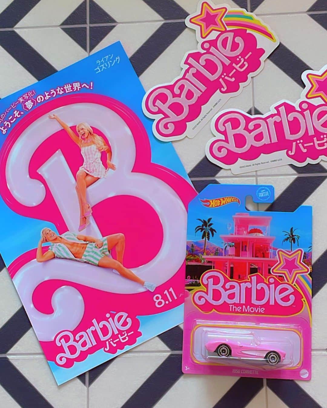 miniさんのインスタグラム写真 - (miniInstagram)「8/11についに日本でも公開になる 『Barbie💖💖』 今から楽しみすぎる😍💓💟  そして @barbie_japan_official でプレゼント企画やってたんだけど、いちばん欲しかったホットウィール💖🚗💞 Barbieが乗ってる1956のコルベットが当たったぁ〜🥹🙌🏾💓💞💖💞✨✨✨ 嬉しすぎる🥹💕💕✨✨✨  ありがとうございます🥺🙏🏽💖💖  #barbie #barbiethemovie #corvette #pink #バービー」7月31日 12時23分 - mini.stagram