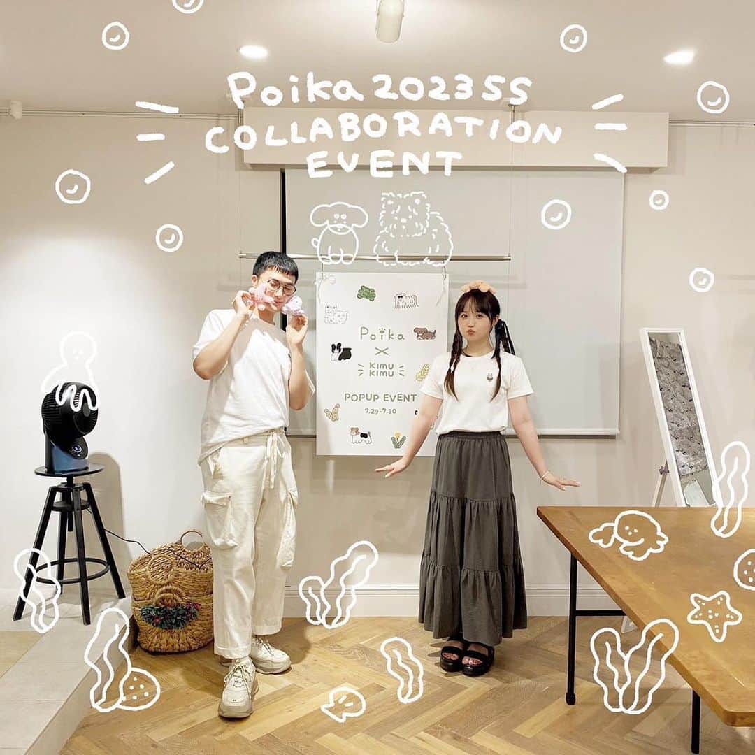 パ@小豆のインスタグラム：「🪴🌴🌻 ⁡ ⁡ Poika × KIMUKIMU POPUP2日間ありがとうございましたU ･｡･ U ！！ ⁡ 有り得ない暑さの中、たくさんの人が足を運んでくれて本当に嬉しかったです🥹♡ どの商品も、やっぱり実物を見た方が魅力的でしょう☺️笑 ⁡ ぜひアイテム沢山使って愛してくれると嬉しいです^.ˬ.^ ⁡ ⁡ 売り切れ商品の再販はありませんが…お問い合わせ多数頂いていたのでECも準備しておりました！ 詳細はまた後日！お楽しみに₍ᵔ· ̫·ᵔ₎🐬🍨 ⁡ ⁡ ⁡ ⁡ ⁡ ⁡ #Poika #poika_2023ss #テリア #ウェスティ#ウエストハイランドホワイトテリア  #チワックス」