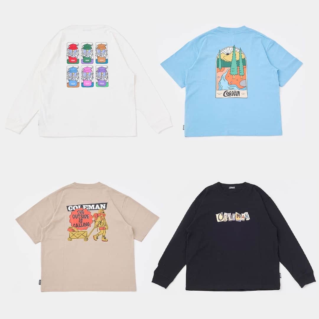 Coleman Japanのインスタグラム：「【アウトドアがモチーフのTシャツ👕】  アウトドアワゴンやランタンがモチーフのTシャツなど、公式オンラインショップと直営店でしか買えないデザインのアパレルが続々登場❣️  豊富なサイズ展開（S～LL）をご用意しています。ぜひ、お気に入りの一枚を見つけてください🥰  ・  #灯そうColeman #灯そうコールマン #灯そう #Coleman #コールマン #Lantern #Camp #キャンプ #Outdoor #アウトドア #ビンテージランタン #Tシャツ」
