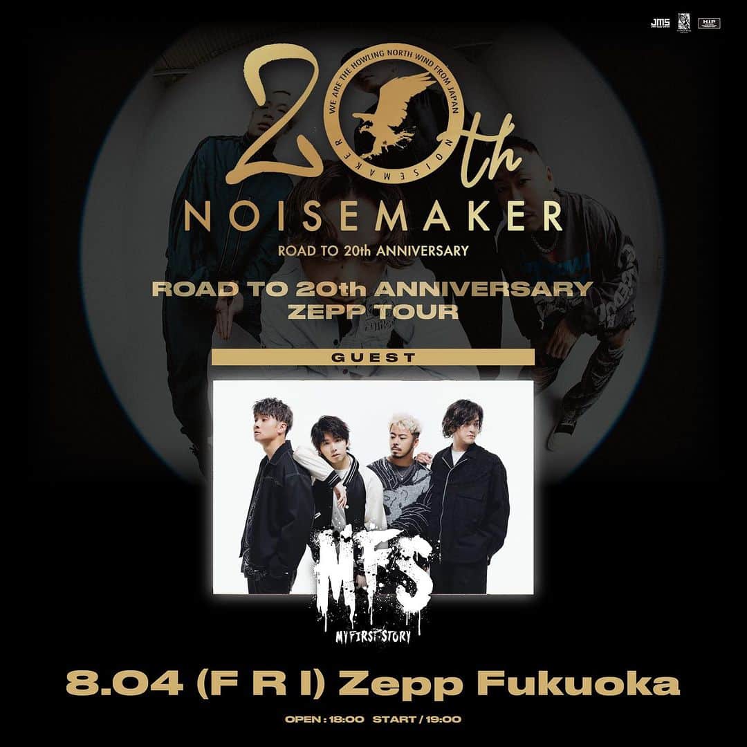 NOISEMAKERさんのインスタグラム写真 - (NOISEMAKERInstagram)「【開催迫る🔥】  NOISEMAKER ROAD TO 20th ANNIVERSARY ZEPP TOUR  開催まで僅か！！  8.04 (F R I) Zepp Fukuoka 8.10 (THU) Zepp Nagoya 8.11(F R I) Zepp Osaka Bayside 8.18 (F R I) Zepp DiverCity 9.17 (SUN) Zepp Sapporo  チケット一般発売中！！  ▼チケットぴあ w.pia.jp/t/noisemaker/  ▼ローソンチケット l-tike.com/noisemaker/  ▼イープラス eplus.jp/noisemaker/  #NOISEMAKER #SHADOWS #TheBONEZ #MYFIRSTSTORY #CVLTE #HIKAGE」7月31日 20時00分 - noisemaker_official
