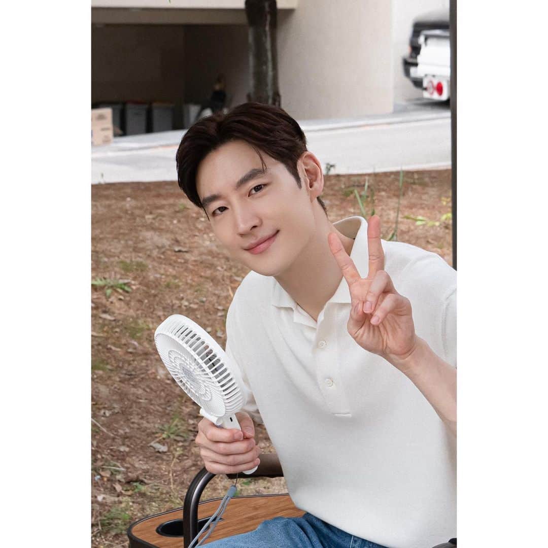 イ・ジェフンのインスタグラム：「⠀ 여러분-* 날씨가 너무 덥죠?🥹 물 자주 드시고 밖에 많이 나가지 마시고 모두 아프지 말고 건강해 주세요!!  #켈로그 @kelloggs_korea」