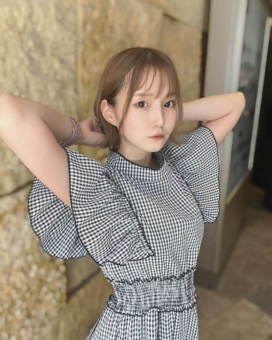 伊関あみのインスタグラム：「汗かいたのバレちゃった？？」