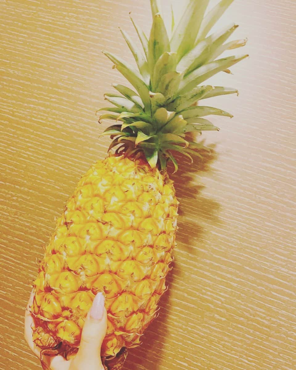 ReoNaのインスタグラム：「奄美の畑でとれたぱいなっぷる🍍」