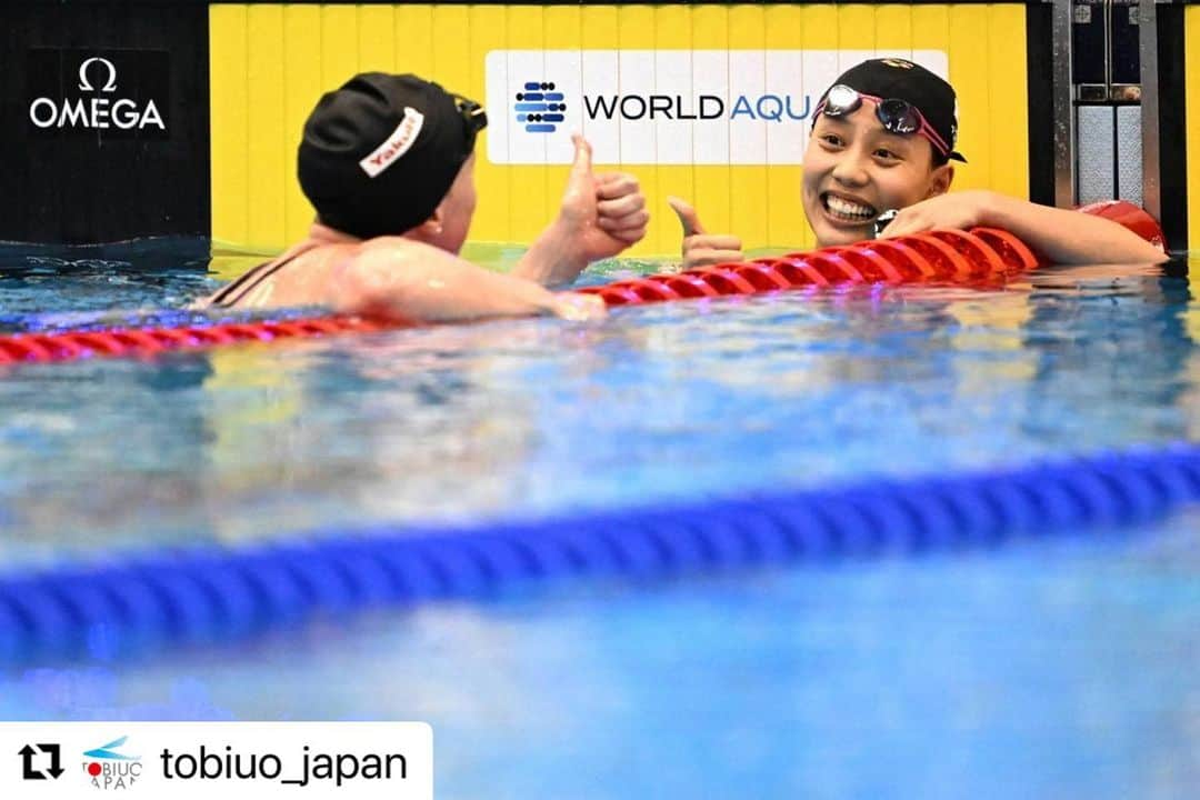 今井月さんのインスタグラム写真 - (今井月Instagram)「世界水泳終わりました。  自国開催の世界水泳で代表に復帰できた喜びと、 世界に全くついていけていない 自分のちっぽけさを感じました。 やっぱり戦えなければ面白くなかったです。  それでも大歓声の中泳げたことはとても幸せな瞬間でした。  会場に来てくださった方も テレビで応援してくださった方も 沢山盛り上げてくださって ありがとうございました📣❤️‍🔥  📸 @picsport_japan  #世界水泳福岡2023 #ThankyouFukuoka #tobiuojapan」7月31日 17時16分 - runa_imai