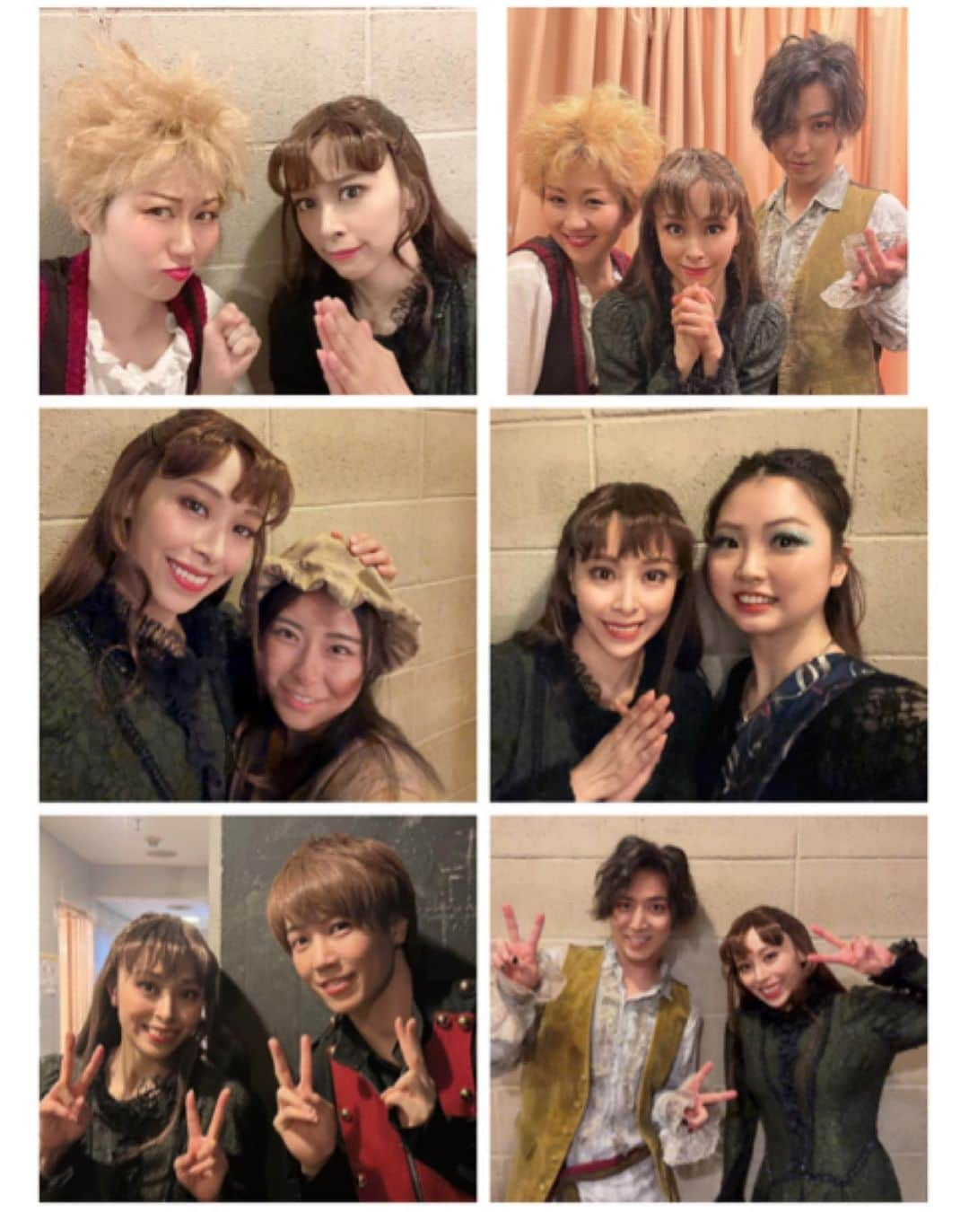 沙月愛奈のインスタグラム：「⁡ ⁡ ⁡ 舞台『Les Misérables 〜惨めなる人々〜』の思い出の写真たち📸✨その3... ⁡ 1枚目 ⁡ 左上から #伊地知玲奈 ちゃん #鎌苅健太 くん #谷優里 ちゃん #村上真理奈 ちゃん #岡本和樹 くん ⁡ 2枚目 ⁡ 振付やアクションでお世話になった皆様✨ ⁡ 上から #渡辺香織 さん #翁長卓 さん #Asuka さん ⁡ ありがとうございました💕   #舞台レミゼ  #レミステ  #沙月愛奈」