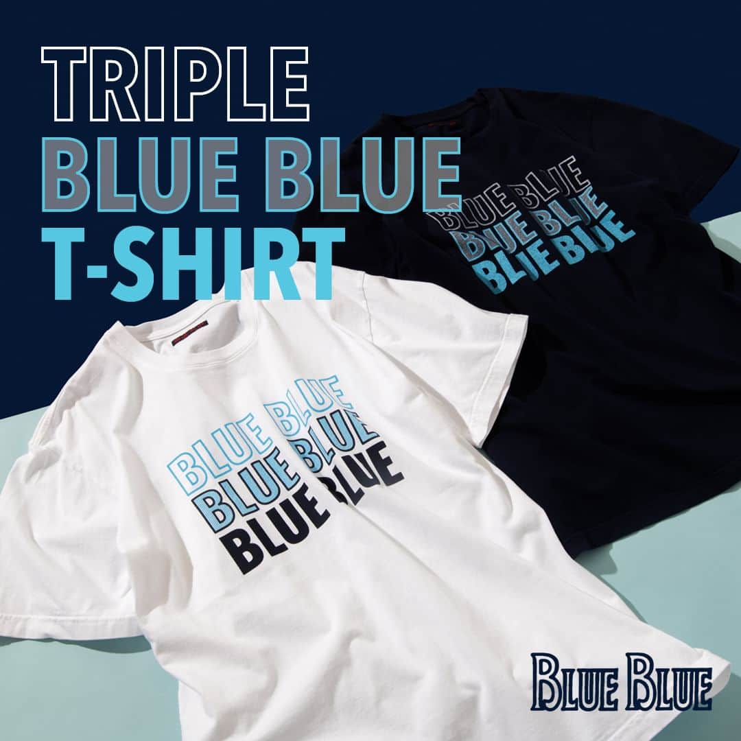 ハリウッドランチマーケットさんのインスタグラム写真 - (ハリウッドランチマーケットInstagram)「BLUE BLUEより、さわやかなカラーリングの「BLUE BLUE」3段ロゴプリントがポイントのTシャツが入荷しました。 アイコニックなデザインなので、１枚でもインナーでも楽しめる１着です。  詳細は @seilin_official ストーリーズハイライト"FEATURE" または、SEILIN ONLINE SHOPよりご覧いただけます。 https://www.hrm-eshop.com/shop/pages/blueblue_triple_blue_blue_t_shirt.aspx  ------------------------------- (Dear international customers) We offer international shipments. Please visit SEILIN ONLINE SHOP to make purchases. -------------------------------  #ブルーブルー #blueblue #聖林公司 #seilin」7月31日 18時00分 - seilin_official