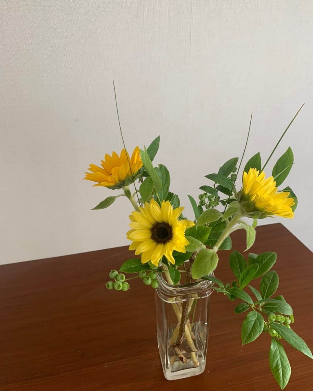 Shiho Sasakiのインスタグラム：「7月、完。🌻  #今週のお花💐」