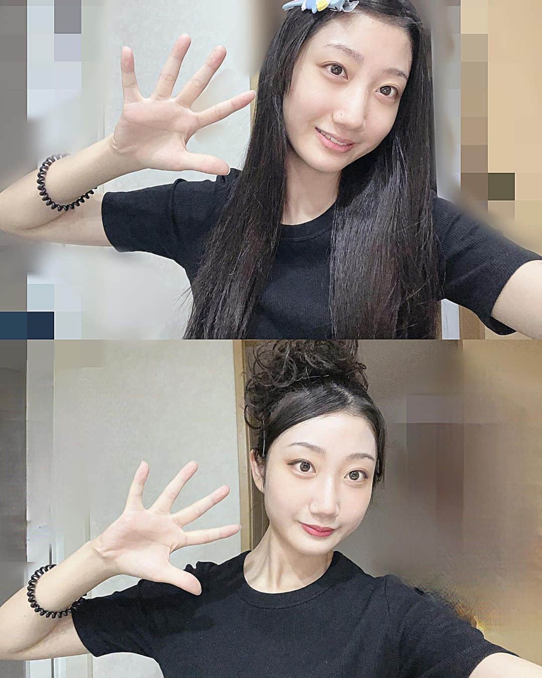 りお（民謡ガールズ）のインスタグラム：「この土日は民謡大会だったので ヘアメイクのビフォーアフター撮ってみました^^ お団子は付け毛です😹 あまり後れ毛を出さないのが伝統みたいです  #民謡アンバサダー #ビフォーアフター #ヘアメイク #makeup #japanesegirl #お団子 #着物ヘア #振袖ヘア #和装ヘア #longhair #hairarrange #헤어 #메이크업 #beforeandafter #비포에프터 #自撮り #ljk #18yearsold #likesforlike #lfl #좋아요 #팔로우 #열여덟 #民謡 #吏桜」