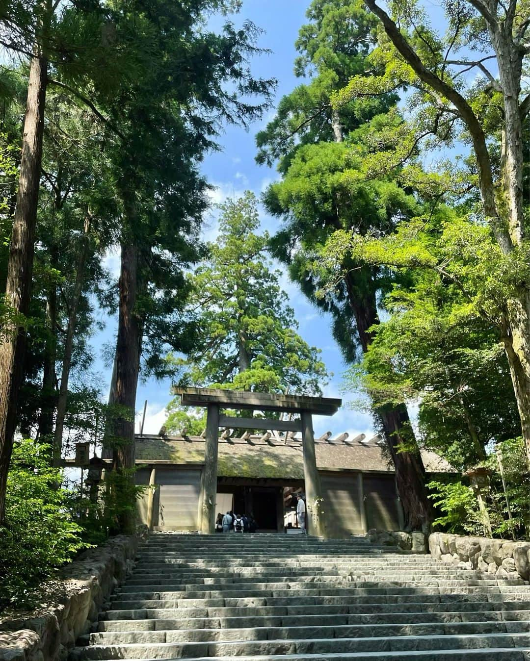 Manaさんのインスタグラム写真 - (ManaInstagram)「⛩🍃最近、伊勢神宮へ行ってきました😊 ⁡ お仕事も増えたりプライベートでも 心機一転することがあったりしたので そのご報告と決意を込めて💕 ⁡ ⁡ お天気が良い伊勢神宮はまた美しくて🥰 木漏れ日がとても綺麗で 空気がより一層、神聖な感じがしました✨ ⁡ ⁡ 参拝のあとは おかげ横丁で食べ歩きして楽しかった♩🐾 ⁡ ⁡ ⁡ ⁡ ⁡ #ise #isejingu #iseshima #iseshrine #伊勢神宮 #伊勢神宮内宮 #伊勢 #伊勢神宮おかげ横丁 #おかげ横丁 #お伊勢さん #おかげ横丁食べ歩き #白コーデ #ホワイトコーデ #ワンピースコーデ #カジュアルコーデ #きれいめカジュアル #きれいめコーデ #森林浴 #緑が綺麗 #木漏れ日 #マイナスイオンたっぷり」7月31日 21時02分 - mana.tcy