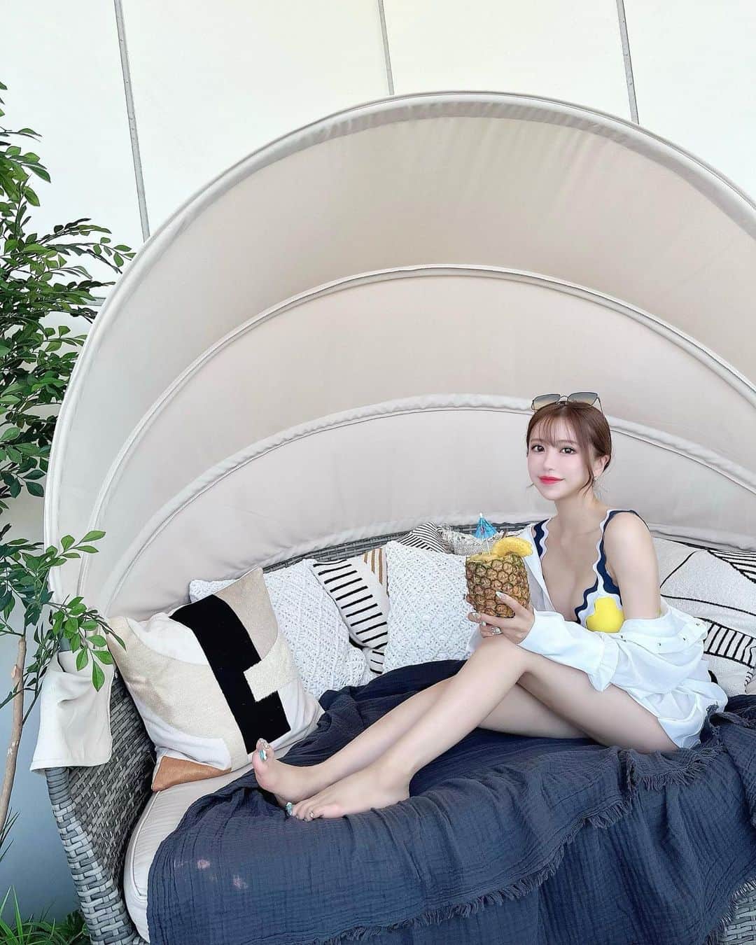伴かなみのインスタグラム：「🍍♡ ⁡」