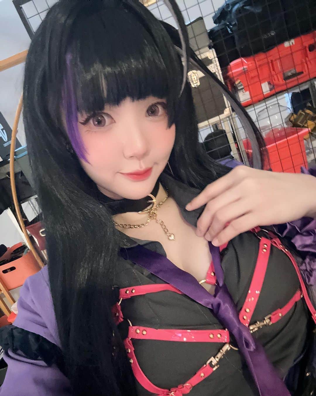 YingTzeのインスタグラム：「Meloco Kyoran 🕸️ 💜   #nijisanjien #melocokyoran」