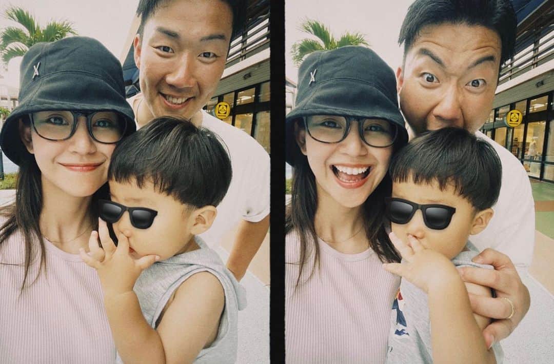 かーなーのインスタグラム：「． ． ありがとう出会ってくれて あの空に大好きって叫びたい！ あぁ、こんなにも愛おしい人よ あなたとのこれからの日々よ  さて、問題です。 こちらはなんの曲の歌詞でしょうか ❤️❤️  #familyphotos」