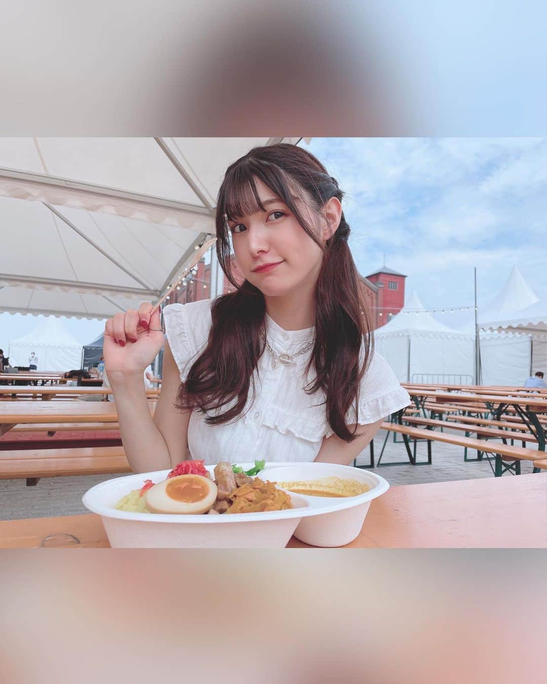 彩川ひなのさんのインスタグラム写真 - (彩川ひなのInstagram)「夏はスパイスだよねってことで とある日にカレーいっぱい食べてきた❤︎🍛*°  #暑すぎて  #さらに  #カレーのスパイスで  #汗びっしょり  #なので  #髪がぐしゃぐしゃ  #ご愛嬌ということで   #ツインテール #cmj2023  #彩川ひなの #japanesegirl #自拍 #模特 #粉我 #swag #动漫 #扎心了#맞팔 #东京 #몸스타그램 #เซ็กซี่ #น่ารัก #น่ารักจัง #photooftheday #followme #instagood」7月31日 21時46分 - hinano_ayakawa