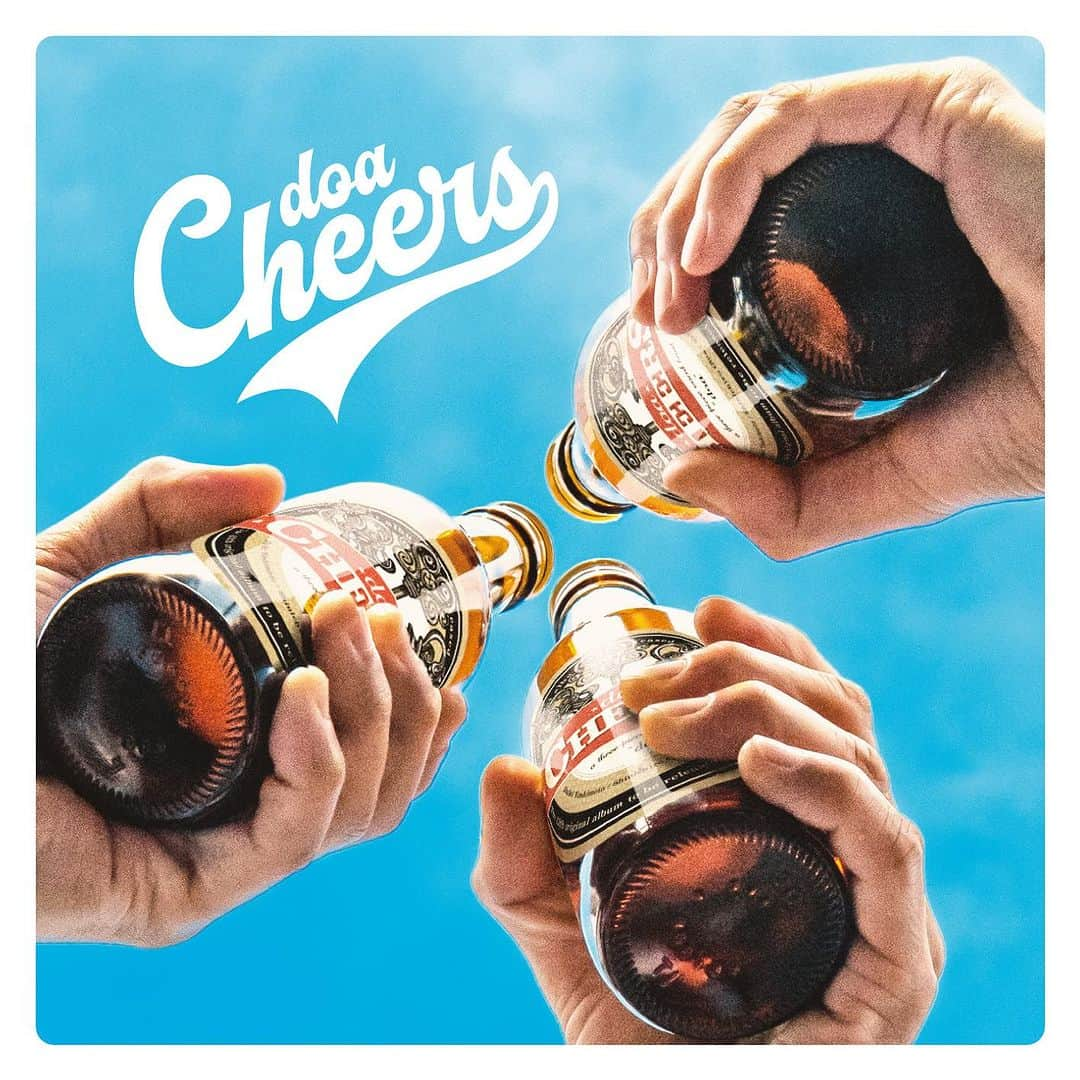 吉本大樹のインスタグラム：「#doa 13th Album 2022.9.7 Release “CHEERS”  1- WILD BEAST 作詞：大田紳一郎　Lead vocal：吉本大樹 ※FIA-F4選手権オフィシャルテーマソング 2- アブラカダブラ 作詞：大田紳一郎　Lead vocals：doa 3- Bicycle 作詞：徳永暁人　Lead vocal：徳永暁人 ※テレビ大阪・テレビ大阪サービス主催『サイクル∞キッチン supported by キリン 午後の紅茶 おいしい無糖』テーマソング 4- ありがとう 作詞：徳永暁人　Lead vocal：徳永暁人 5- TAKE A WIN 作詞：大田紳一郎　Lead vocals：doa ※香川ファイブアローズ（プロバスケットボールチーム）公式応援ソング 6- OSAKA CHEERS 作詞：大田紳一郎　Lead vocal：大田紳一郎 7- おそうじBoogie 作詞：徳永暁人　Lead vocals：doa 8- 夢の中まで 作詞：徳永暁人　Lead vocal：徳永暁人 9- Be There 作詞：大田紳一郎　Lead vocal：吉本大樹 10- ヒューマン 作詞：大田紳一郎　Lead vocal：大田紳一郎 11- Layla 作詞：大田紳一郎　Lead vocal：吉本大樹 12- がんばらなくてもいいんだよ 作詞：吉本大樹　Lead vocal：吉本大樹」