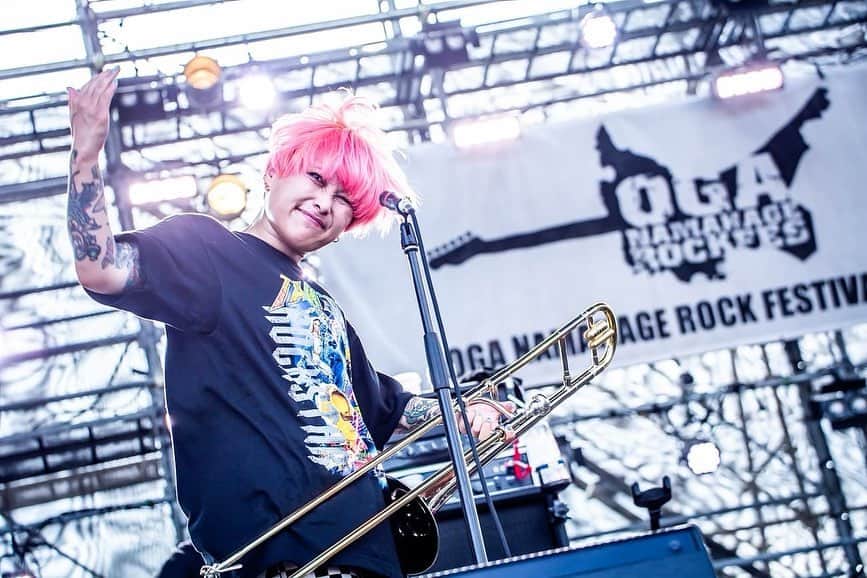 かなすのインスタグラム：「👹OGA NAMAHAGE ROCK FESTIVAL vol.12👹 2023. 7. 30 秋田県 男鹿市船川港内特設ステージ  Photo by @hayachinphoto」