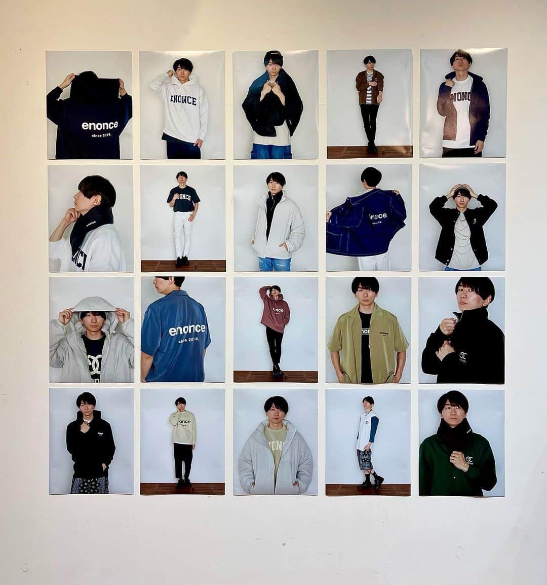 西村文男のインスタグラム：「enonceポップアップ  ブランド2018年にスタートして 5年が経ちました。 ありがとうございますと これからもよろしくお願いいたします。 #enonce」