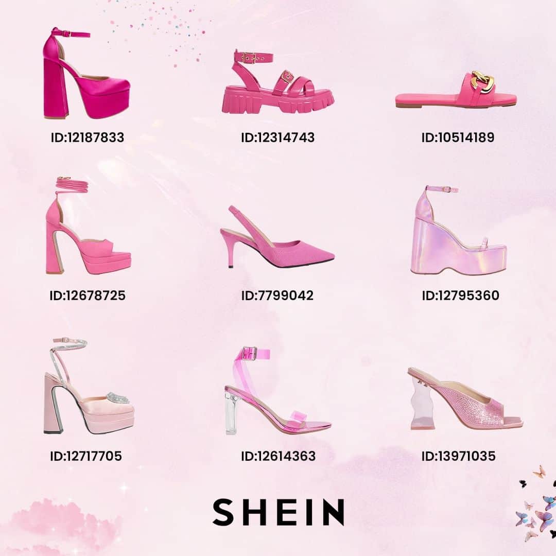 SHEINのインスタグラム：「Officially entering our 💗 DOLL ERA 💗 with these rosy heels 👠🌷✨ Which pretty in pink pair would you rock? 👇  🔎12187833 12314743 10514189 12678725 7799042 12795360 12717705 12614363 13971035  #SHEIN #SHEINforAll #SHEINstyle #fashion #chic #cuccoo」
