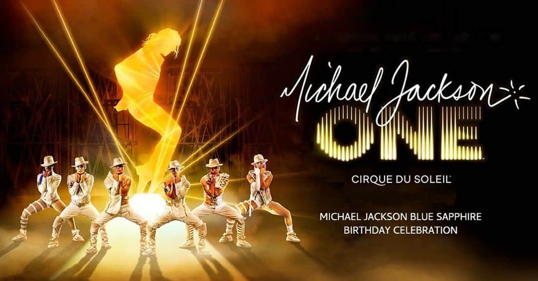 マイケル・ジャクソンのインスタグラム：「Less than a month away from Michael Jackson’s Blue Sapphire Birthday Celebration at the Mandalay Bay, in Las Vegas. Ticket holders for “Michael Jackson ONE” performances on 8/29 can reserve a spot for the 3rd annual Birthday brunch, join in on the pre-show meet and greet, and more activities in the theater. Hit the link in stories for more information.」
