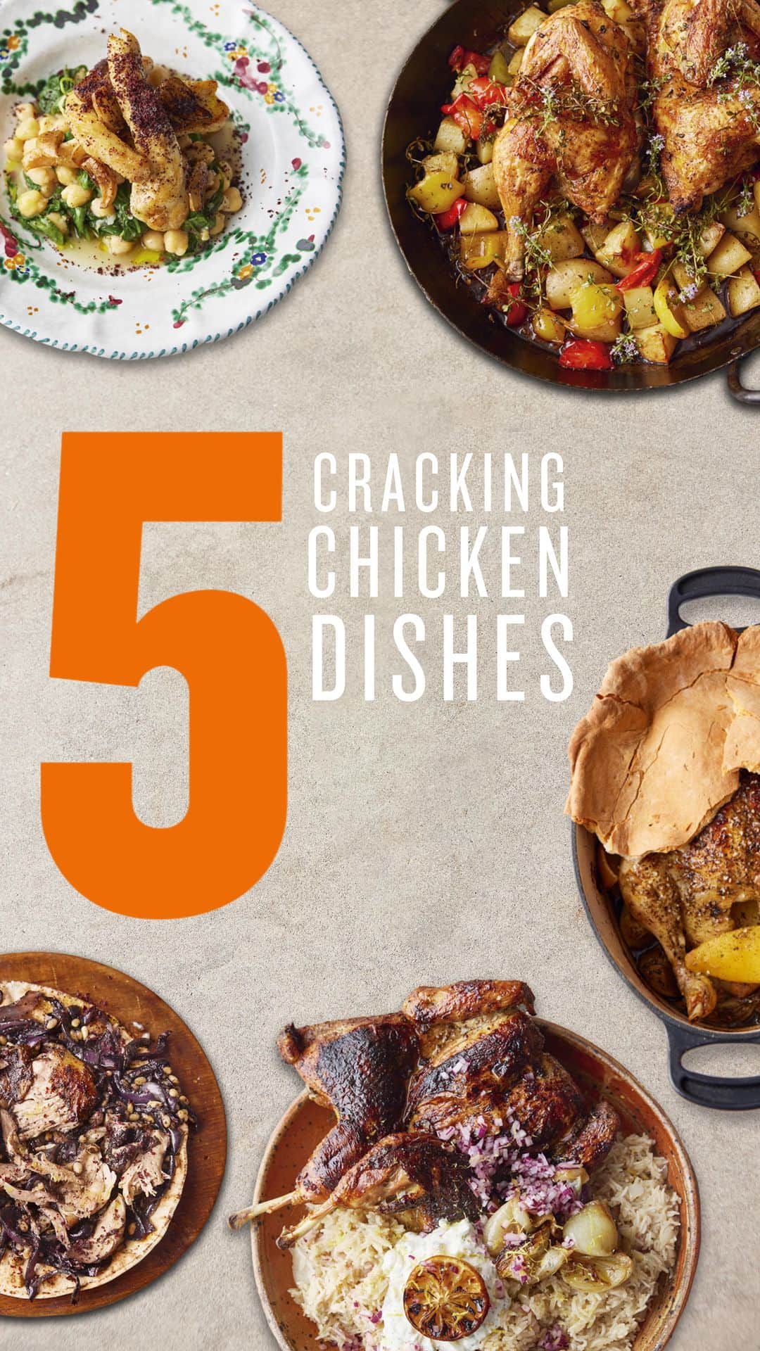 ジェイミー・オリヴァーのインスタグラム：「5 recipes for all you chicken lovers from my new book 5 Ingredients Mediterranean! Can’t wait for you guys to get your hands on this book I really love it. Link in my bio to pre-order and check back next week for another sneak peek of the new stuff! xx #5IngredientsMed #AD」