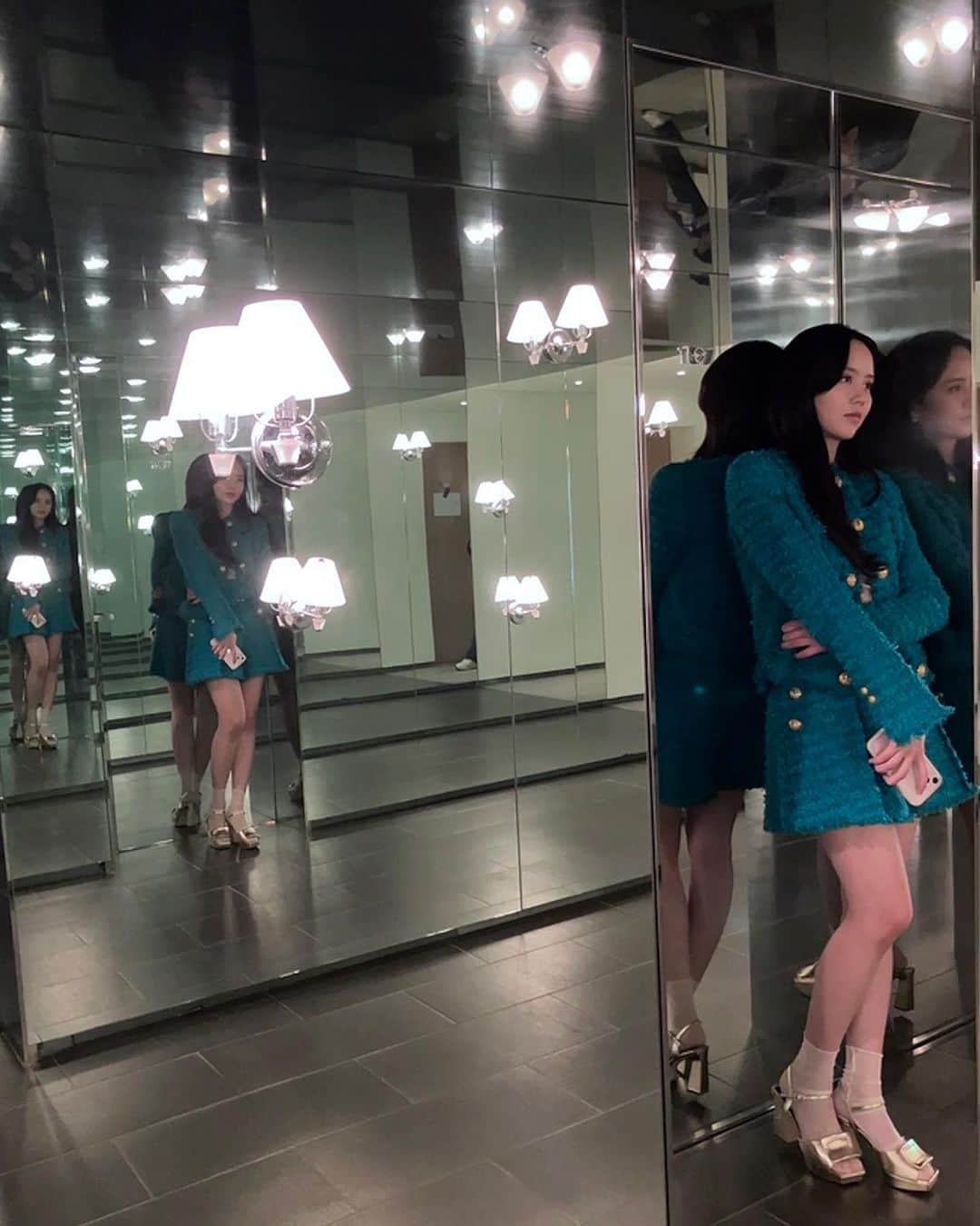 キム・ソヒョンのインスタグラム：「내일도 #소용없어거짓말 🤫」