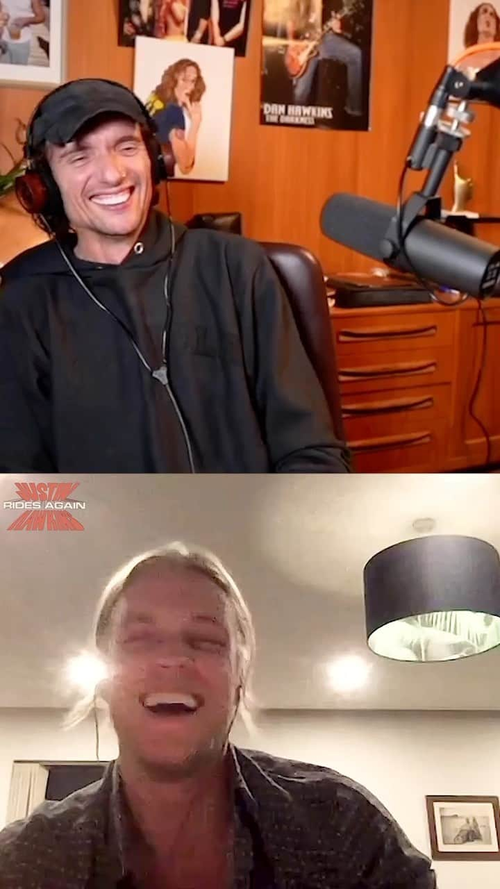 ルーファス・テイラーのインスタグラム：「I interviewed one of the best drummers in the world on today’s Justin Hawkins Rides Again podcast, Rufus Taylor. We answered all pressing questions. More pressing topics are addressed in the full episode. It’s on the usual platforms.  #musicpodcast #jelly #fashionblogger #musicindustry #rufustaylor #drummersofinstagram」