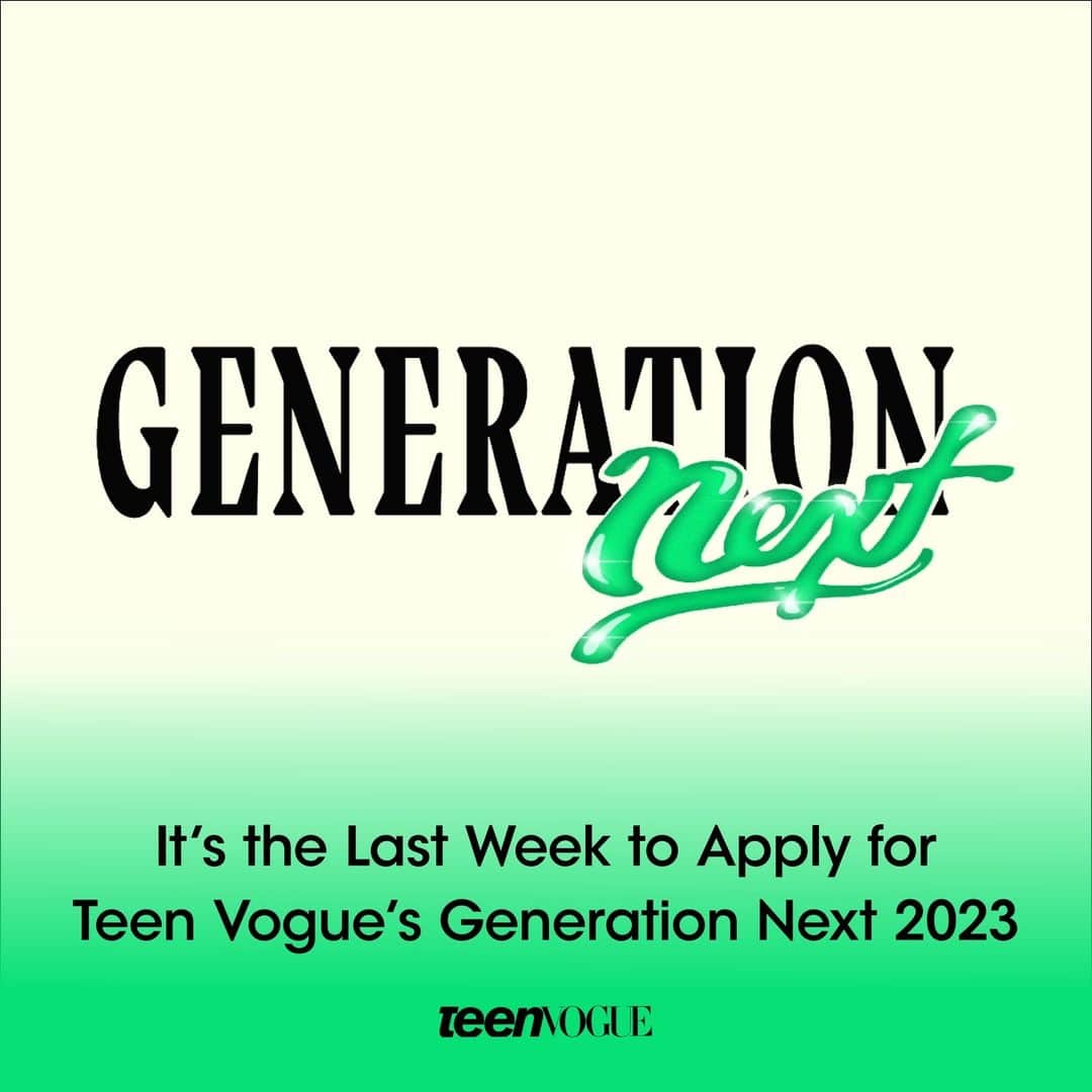 Teen Vogueのインスタグラム：「Calling all fashion designers! 🚨 Generation Next is back, and Teen Vogue is looking for the next wave of diverse, young students who have something to say through fashion design. Our mission is to provide resources that will set them up for success, bringing them together with fashion industry insiders to create critical networking opportunities and foster new relationships. ✨  Interested? The application closes 8/4, so head to the link in bio to apply! 📝」