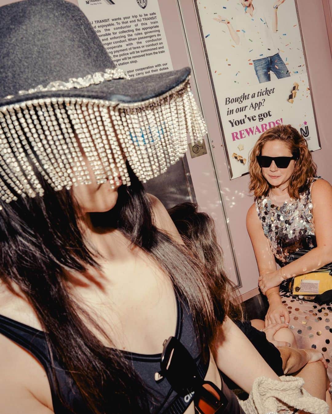 New York Times Fashionさんのインスタグラム写真 - (New York Times FashionInstagram)「Dressed in their “Renaissance” best, fans flooded New Jersey Transit to catch Beyoncé’s performances at MetLife Stadium on Saturday and Sunday.  They clutched paper tickets between chrome manicures. They sweated body glitter onto concrete platforms. They vogued through a transfer at Secaucus. Beginning at 4 p.m., the ordinarily staid commuter rail line became the site of the people’s pregame. Many train cars looked more or less like party buses. Some riders sipped from brightly colored drinks, while others blasted music from portable speakers.   “We’re all a part of the same thing,” Imani Tudor, 28, a photo editor from Brooklyn, said on her way to the show on Saturday. Beyoncé’s album “Renaissance,” which was released exactly one year earlier, is “a love letter to queer people, to Black people, to Black femmes — It’s beautiful to see it come to life,” she added.  Tap the link in our bio to read more about the fans who traveled to Beyoncé’s performances in New Jersey. Photos by @amirbangs」8月1日 8時08分 - nytstyle