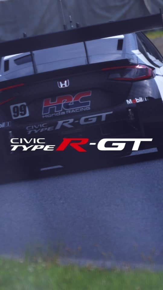 ホンダのインスタグラム：「Watch as the eagerly awaited CIVIC TYPE R-GT embarks on its first shakedown test. 👀  We’ll be hard at work preparing a fast and strong CIVIC in time for the 2024 #SUPERGT season-opener! 🏎️  ついにベールを脱いだCIVIC TYPE R-GTの初走行をご覧ください！👀  強く速い"CIVIC"をお見せできるよう、2024年シーズン #SUPERGT 開幕戦に向けて磨き上げていきます🏎️  #Honda #CIVIC #CIVICTYPER #GT500 #スーパーGT #TypeR #ホンダ #シビック #ThePowerofDreams」