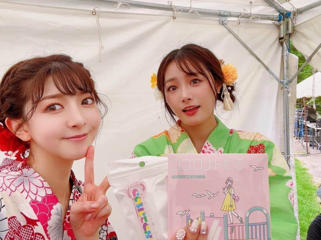 菅原りこさんのインスタグラム写真 - (菅原りこInstagram)「『#胎内夏まつり ／#米粉フェスタ inたるが橋2023✨』 2日目✨✨  お国自慢 郷土愛トーク🤗 聖籠町代表として、お越しくださった皆様に聖籠町のステキなところが伝わるように頑張りましたっ！  胎内市の素敵なところも沢山知る事が出来て嬉しかったなぁ🫶✨  皆さん 胎内市と聖籠町✨是非ぜひ経由しながら遊びにいらしてくださいね〜🤗💕」8月1日 9時52分 - cherryfairy1123