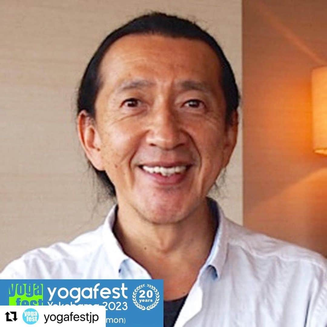 Ken Harakumaさんのインスタグラム写真 - (Ken HarakumaInstagram)「#Repost @yogafestjp with @use.repost ・・・ ☜ヨガフェスタ横浜2023出演講師紹介 ⁡ ●講師 ケンハラクマ @kenharakuma  ⁡ ●プロフィール インターナショナルヨガセンター（IYC）http://www.iyc.jp ／アシュタンガヨガジャパン　www.ashtanga.jp主宰。アシュタンガヨガ、アイアンガーヨガ、ヴィンヤサ系ヨガ、リストラティブ系ヒーリング＆リラクゼーションヨガ等各種のハタヨガと精神面を重視したラージャヨガなど、さまざまなヨガの実践を通し、初心者からインストラクターまで親切丁寧な指導で定評。日本全国及び海外にてワークショップ・合宿・指導者養成や、メディア・教育・各種企業へのヨガコンサルティングなど日本人に合ったヨガの実践方法を提唱する日本のヨガ界の第一人者として活躍。著書:The Spirit of Ashtanga Yoga、ヨガから始まる、ココロヨガ。ヨガライフ、ヨガを伝える。ヨガフェスタ発起人の１人として日本のヨガ普及に携わる。ヒーリングCD監修リリーズ：Peaceful Samadhi,Shine,classic（yogamusic.jp) ⁡ ●メッセージ yogafestはヨガを楽しみながら生活に取り入れる為の祭典です！ 今年もヨガフェスタでお会い出来るのを楽しみにしています！ 雨の日も、風の日も、気分がのらない日も、ヨガで楽しい一日にしちゃいましょー！ 無理せずに、楽しく行こうよヨガライフ！！！ 身体が硬くても、ポーズがうまく出来なくても、気にしない気にしない！！！　楽しく続けてハッピーライフ！ ケンハラクマ ⁡ ●担当クラス 09/18 09:30-11:30 [18A1]  アシュタンガヨガプライマリ＆呼吸瞑想 09/16 12:30-13:30 [16C3]  アシュタンガヨガ基礎講座 09/17 09:30-11:30 [17A1]  ヨガアジャストメント特別講座 09/17 15:00-15:45 [17Y5]  みんなで楽しくラジヨガ体操 09/18 12:00-14:00 [18B2]  SHIHO&KEN HARAKUMA  Special Collaboration Class ⁡ ________________________________________ ⁡ @international_yoga_center  ⁡ ＜第20回 ヨガフェスタ横浜 2023 概要＞ 全日程：2023年9月1日（金）〜 9/18（月祝） ⁡ ————————————— ⁡ ①YOGAWeek期間 9月1日（金）〜 9月15日（金）  会場：ヨガフェスタバーチャル会場 料金：無料 ⁡ ⁡ ②yogafest横浜期間 9月16日（土）〜9月18日（月祝） 会場：パシフィコ横浜 料金：パークエリア無料、アカデミーエリア有料 ※有料エリアのチケット情報は追ってHPに公開します ⁡ ————————————— ⁡ ●公式サイト トップページのリンクからご覧いただけます🔗 https://www.yogafest.jp/2023/ ⁡ ＜お問い合わせ＞ info@yogafest.jp  03‐5342‐2868 (TEL 10:00 – 12:00, 13:00 – 17:00土日祝を除く) ⁡ ⁡ 今年のテーマは「自然と向き合う」 ヨガを深めて、新しく触れ合って、自然を満喫。 1DAYリトリートとして、ヨガフェスタにご参加ください✨ 横浜会場以外にサテライト会場も予定しています。 皆様にお会いできますことを楽しみにしています！ ⁡ ⁡ #yogafest #ヨガフェスタ #ヨガフェスタ2023#YOGAWeek#ヨガウィーク#ヨガフェスタ横浜#ヨガフェスタ横浜2023#ヨガインストラクター#ヨガイベント#ケンハラクマ#ケンハラクマ先生 #アシュタンガ #アシュタンガヨガ #ラジヨガ ⁡ @international_yoga_center  @iyc_jinbocho」8月1日 12時28分 - kenharakuma