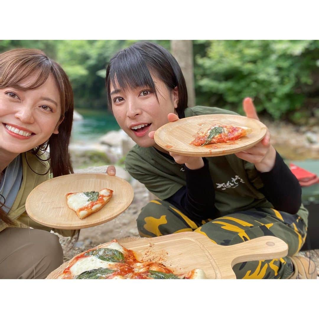 森夏美さんのインスタグラム写真 - (森夏美Instagram)「. 自然🌿×キャンプ🔥×ピザ🍕  これが揃ったら、 そりゃもう笑みも溢れます☺️  #ソロキャンパー #養成塾 #🏕 #youtube #公開されてます #ぜひ #🙌 #東海テレビ #アナウンサー #森夏美」8月1日 22時46分 - mori_natsumi0722