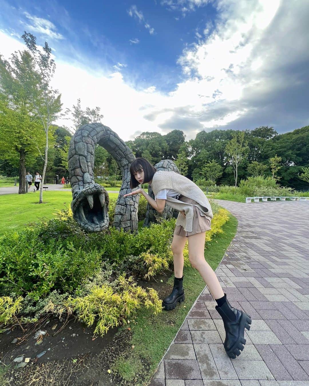 野崎智子さんのインスタグラム写真 - (野崎智子Instagram)「やっと行けた🥹💚 最後の動画がいちばんじわって好き。 #ハリーポッター #ホグワーツ #スタジオツアー東京 #ハリーポッタースタジオツアー」8月1日 23時06分 - tomoconozaki