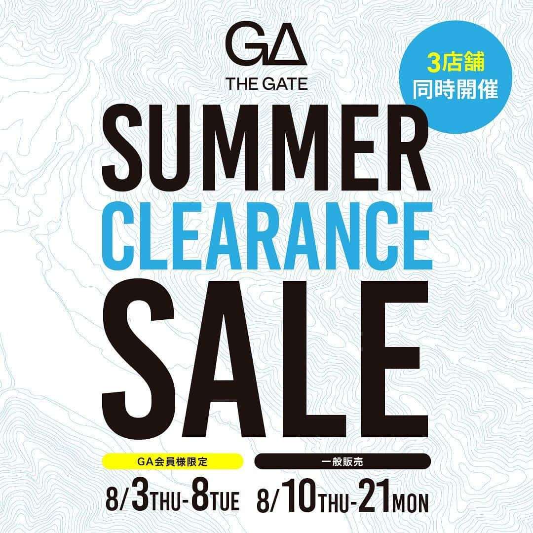 SUNDAY MOUNTAINさんのインスタグラム写真 - (SUNDAY MOUNTAINInstagram)「【SUMMER CLEARANCE SALEのお知らせ】  8/3(木)より、SUMMER CLEARANCE SALEを開催致します！  Tシャツ、ショーツ、帽子等の人気ブランドのアパレル商品がお求めやすい価格となっております。  このお得な機会を是非お見逃しなく！！  【GA会員様先行販売】 2023年8月3(木)～8日(火)  【一般販売】 2023年8月10 (木)～21日(月)  ■注意事項■ 表示価格からレジにて割引となります。 割引シールが貼られていない商品はSALE対象外となります。 SALE品のお取り置きはご遠慮願います。 SALE対象は、当店の在庫品に限り、メーカーや倉庫からのお取り寄せの場合は対象外となります。 SALE品の不良品の場合以外は一切の返品、交換はお受け致しておりません。 内容は予告無く変更する場合がございます。 ・ ・ ・ THE GATE 福井県福井市定正町1216 営業時間：11:00~19:00(水曜定休） TEL:0776-97-8848 ・ ・ #THEGATE #THEGATE_CAMP #camp #hiking #trekking #サンデーマウンテン #アウトドア #アウトドアショップ #アウトドアファッション #キャンプ #キャンプギア #ハイキング #福井 #2023 #夏 #サマーセール #SUMMERSALE #クリアランスセール」8月1日 23時11分 - sundaymountain