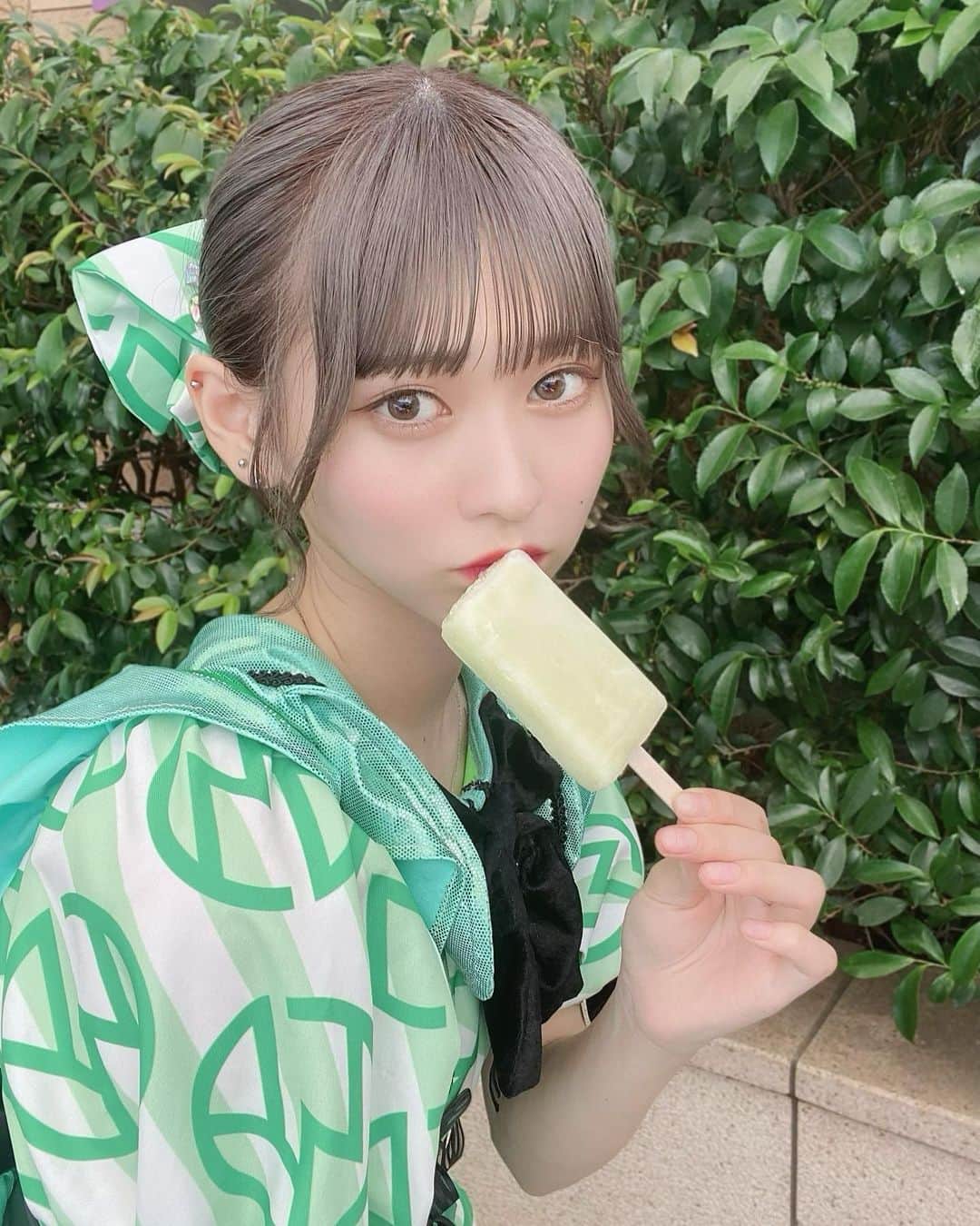 三好佑季のインスタグラム：「暑い日にたべるあいすがおいしいです」
