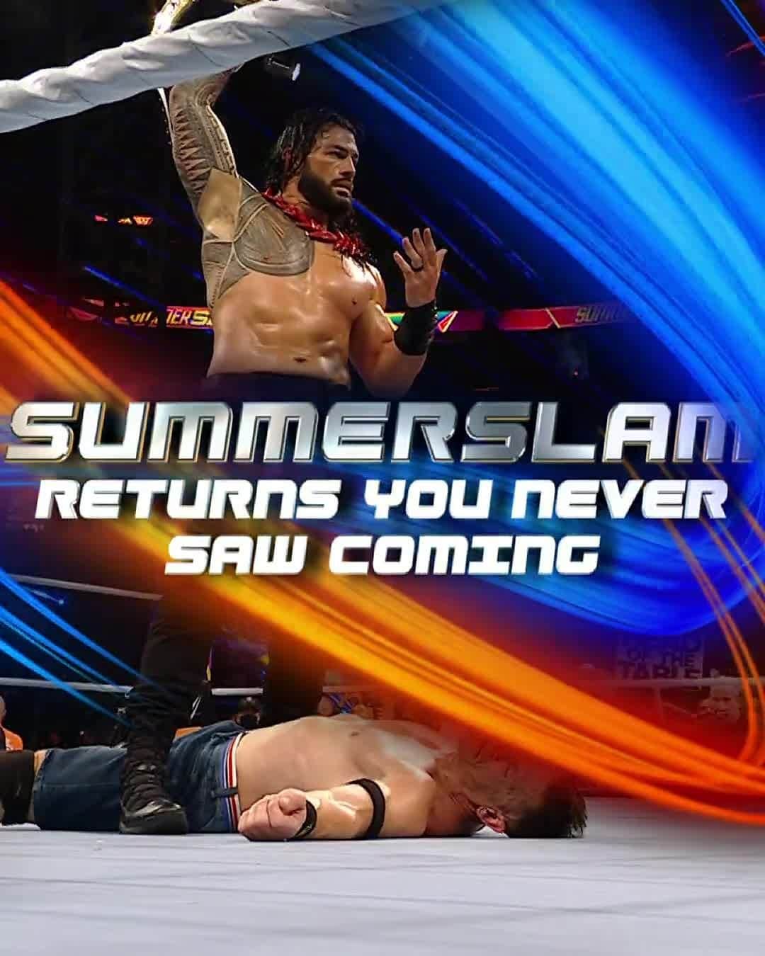 WWEのインスタグラム：「Who had the best surprise #SummerSlam return of all time?」