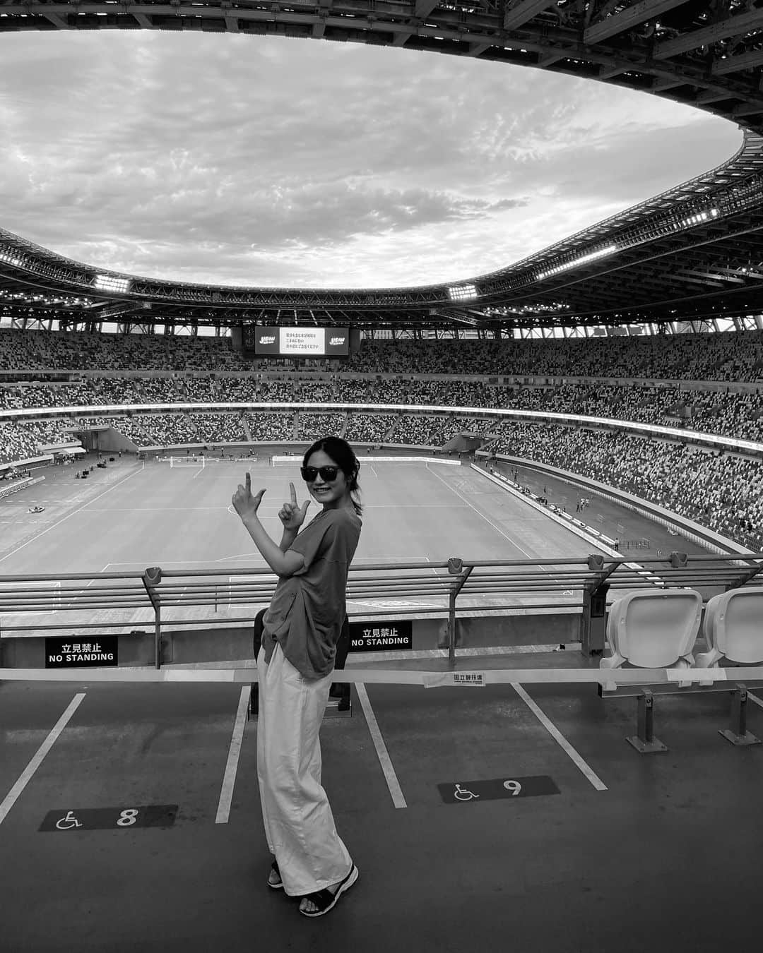 守谷菜々江のインスタグラム：「⚽️😎  PSG vs インテル　  おとんと一緒に行ってきたぜ✨  #PSG #inter #soccer」