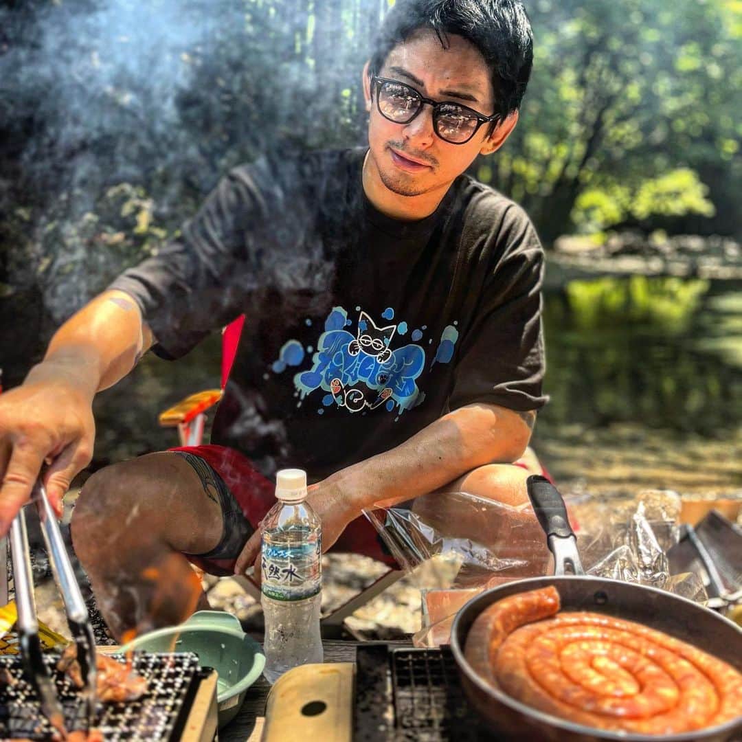 吉永啓之輔のインスタグラム：「BBQやりたい🍖🍖🍖」