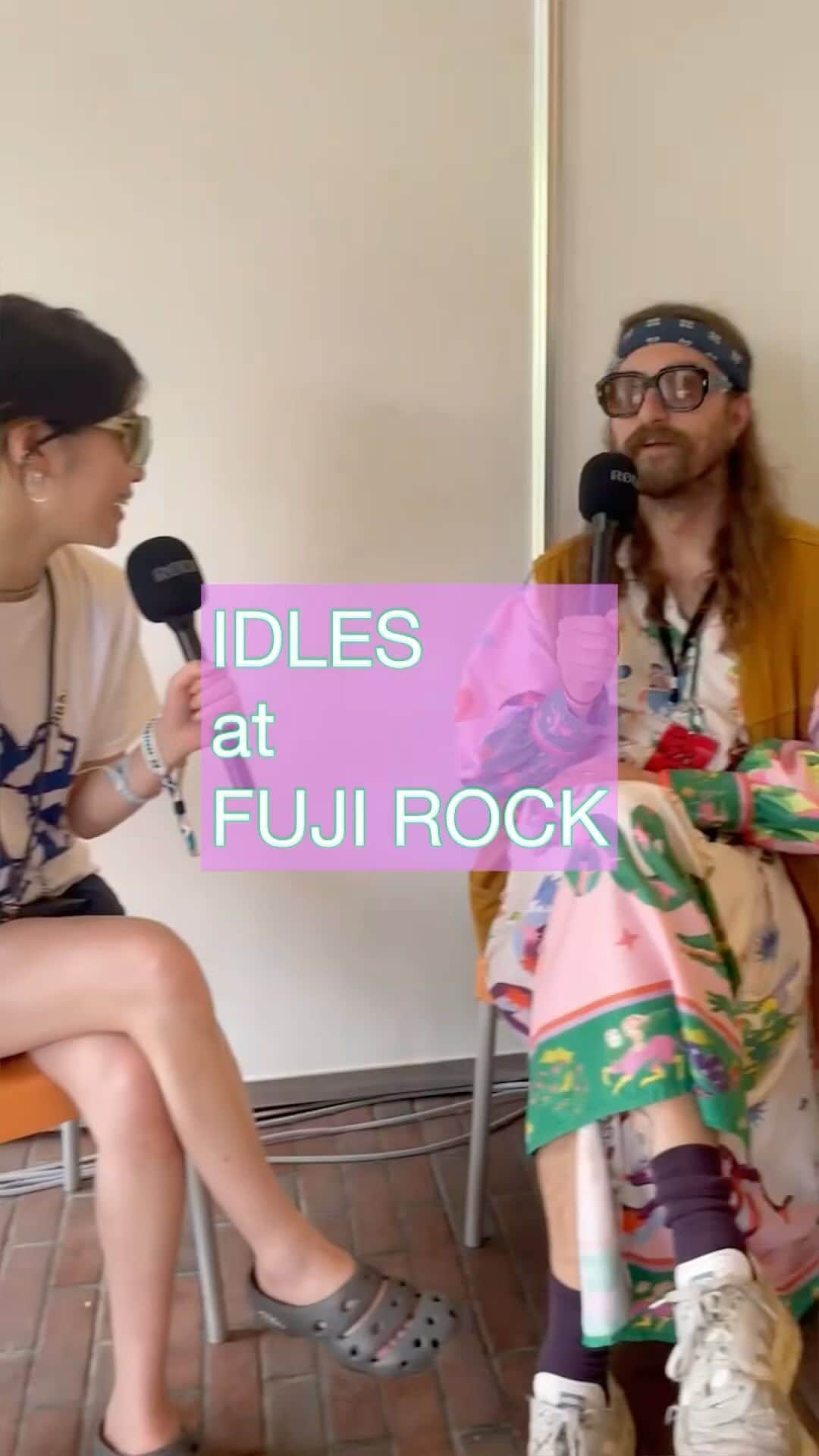 フジロック・フェスティバルのインスタグラム：「FUJI ROCKでIDLESにインタビューしました♡   #fujirock #fujirockfestival #フジロック #苗場」