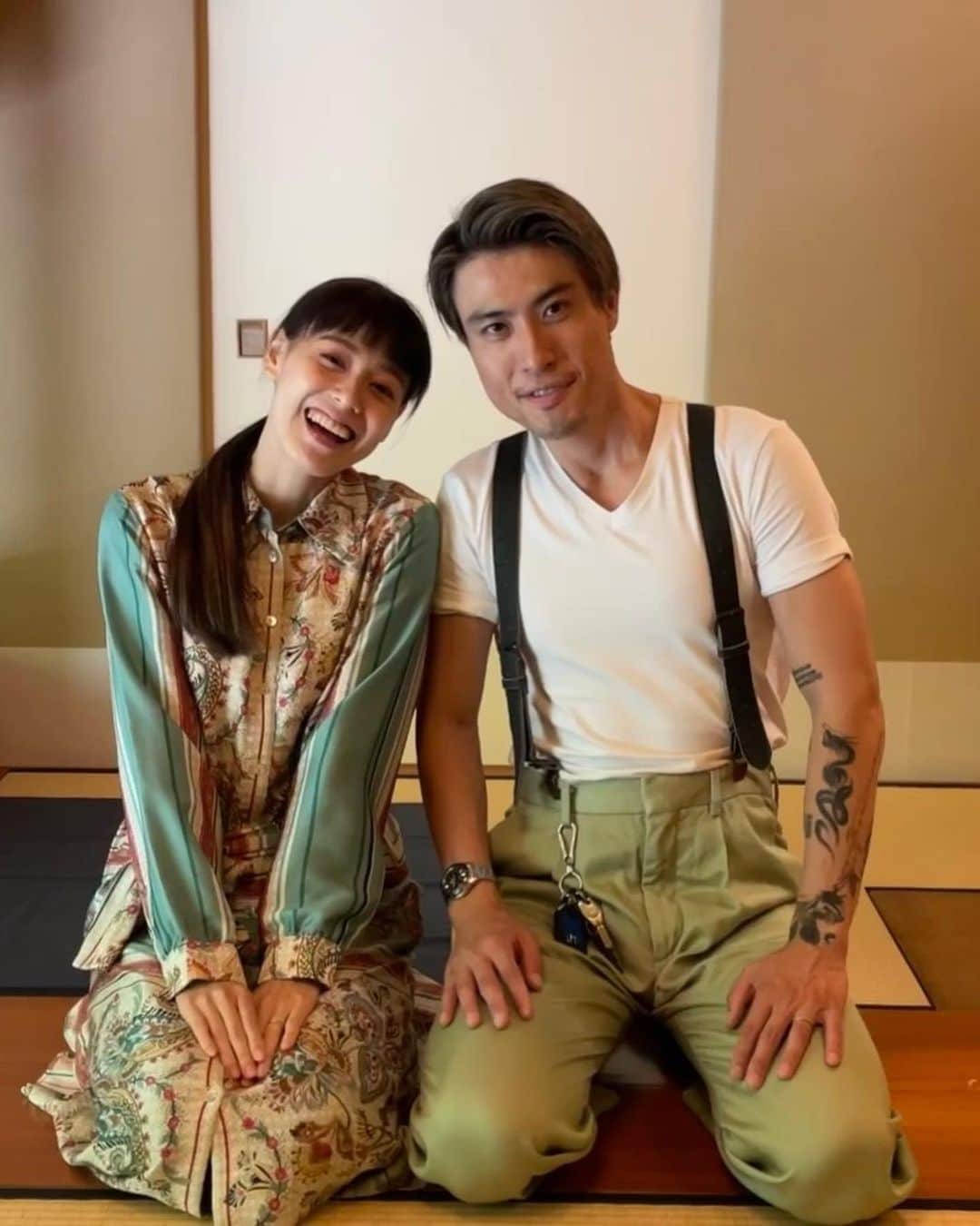 優美のインスタグラム：「- 記念日に精進料理 醍醐へ。 #精進料理醍醐  本調子じゃなかったから今度はふるふるコースで💪🏻🔥  それでも入り口から最高過ぎた!! お料理もサプライズだし✨ 景色も美しいし、お店の方も素敵。  また行く。 すぐ行く。  コーンスープが凄過ぎて忘れない、、!!  連れてきてくれてありがとう🩵 @rickeyhirokawa」